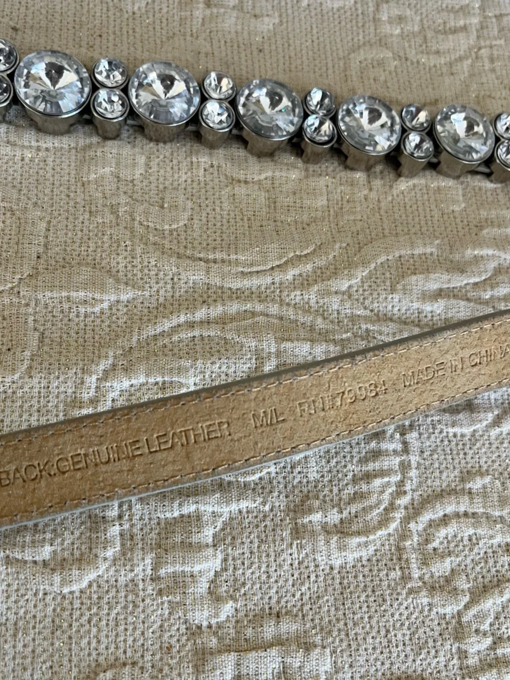 Chico’s Janelle Bling Belt Size M/L
